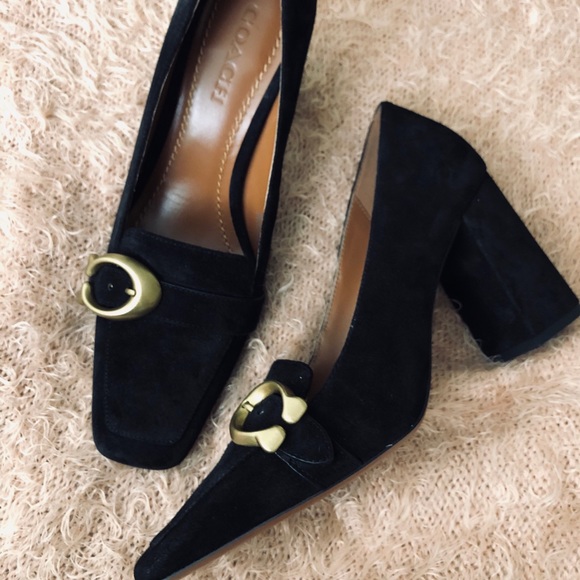 ✨✨Sold✨✨🎄Coach Jade loafer Square Toe, Block heel - Picture 1 of 8